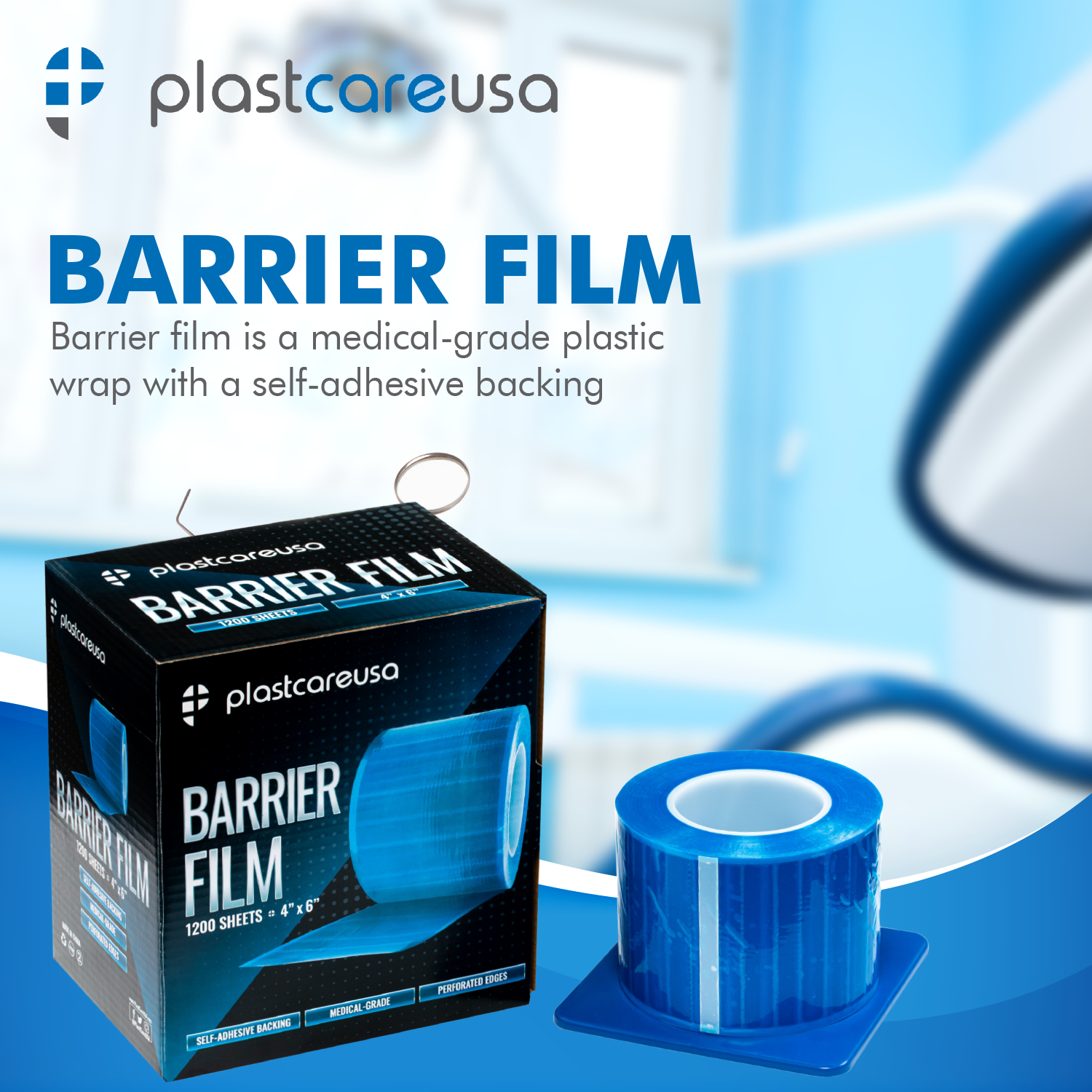Blue Barrier Film, 4" x 6", 1200 Sheets - My DDS Supply