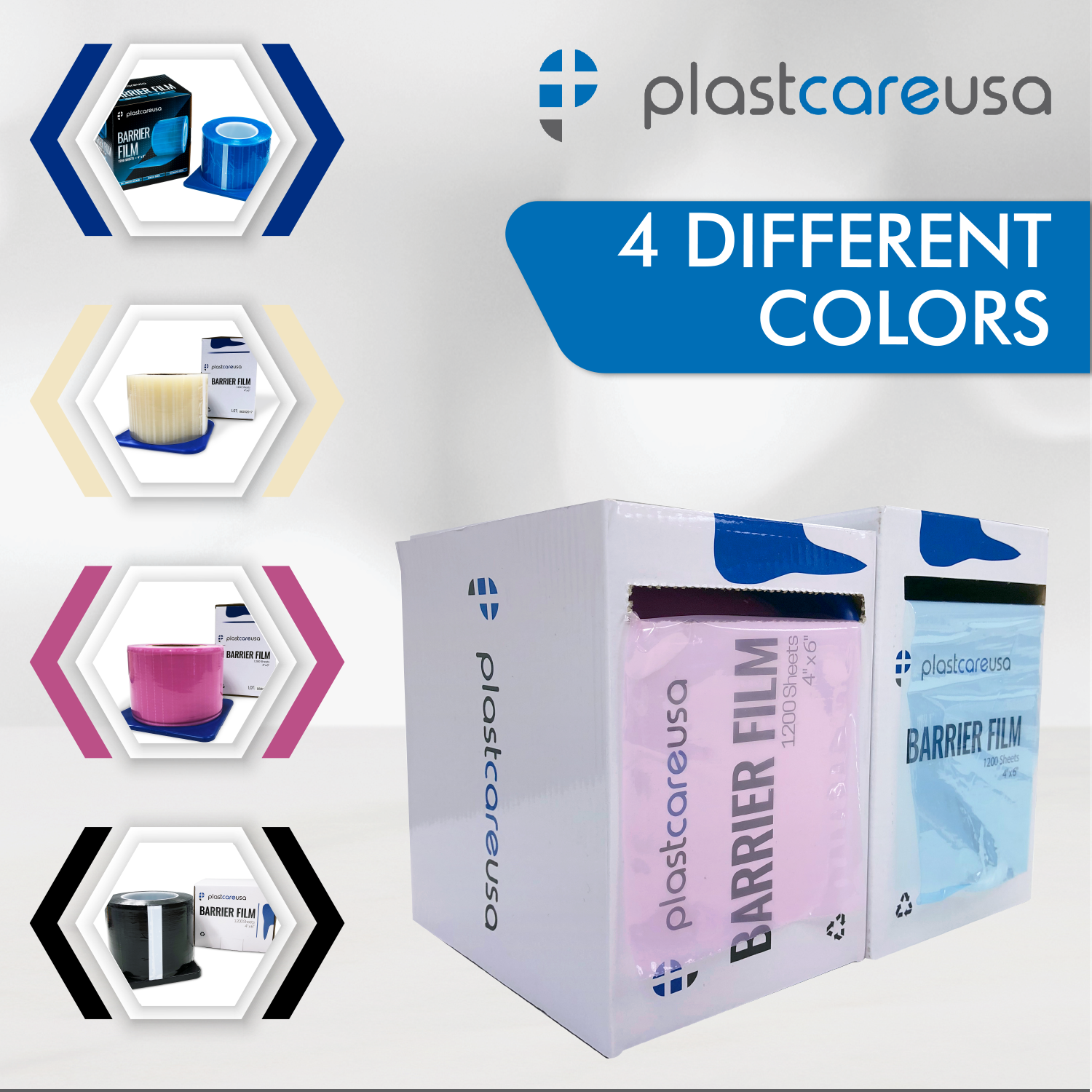 Blue Barrier Film, 4" x 6", 1200 Sheets - My DDS Supply