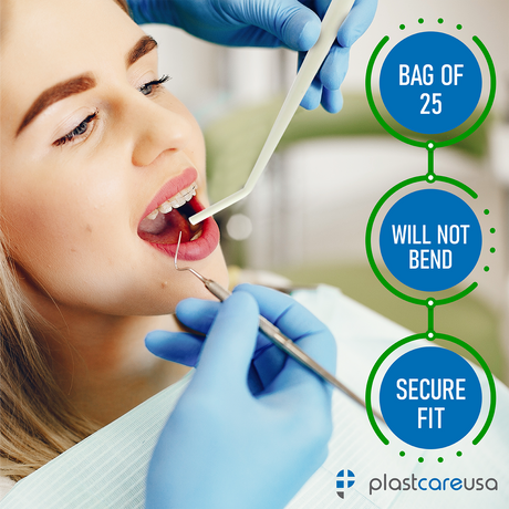 25 x Medium White 1/8" Dental Surgical Aspirator Tips (1 Bag) - My DDS Supply