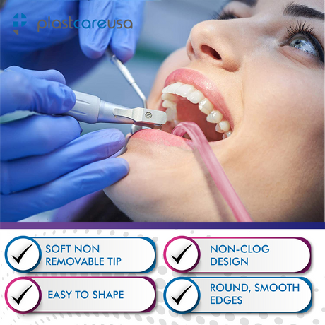 1000 Assorted Rainbow Saliva Ejectors (10 Bags) by PlastCare USA - My DDS Supply