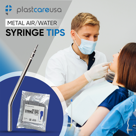 10 Metal Air Water Syringe Tips (Reusable) (1 Bag of 10) - My DDS Supply