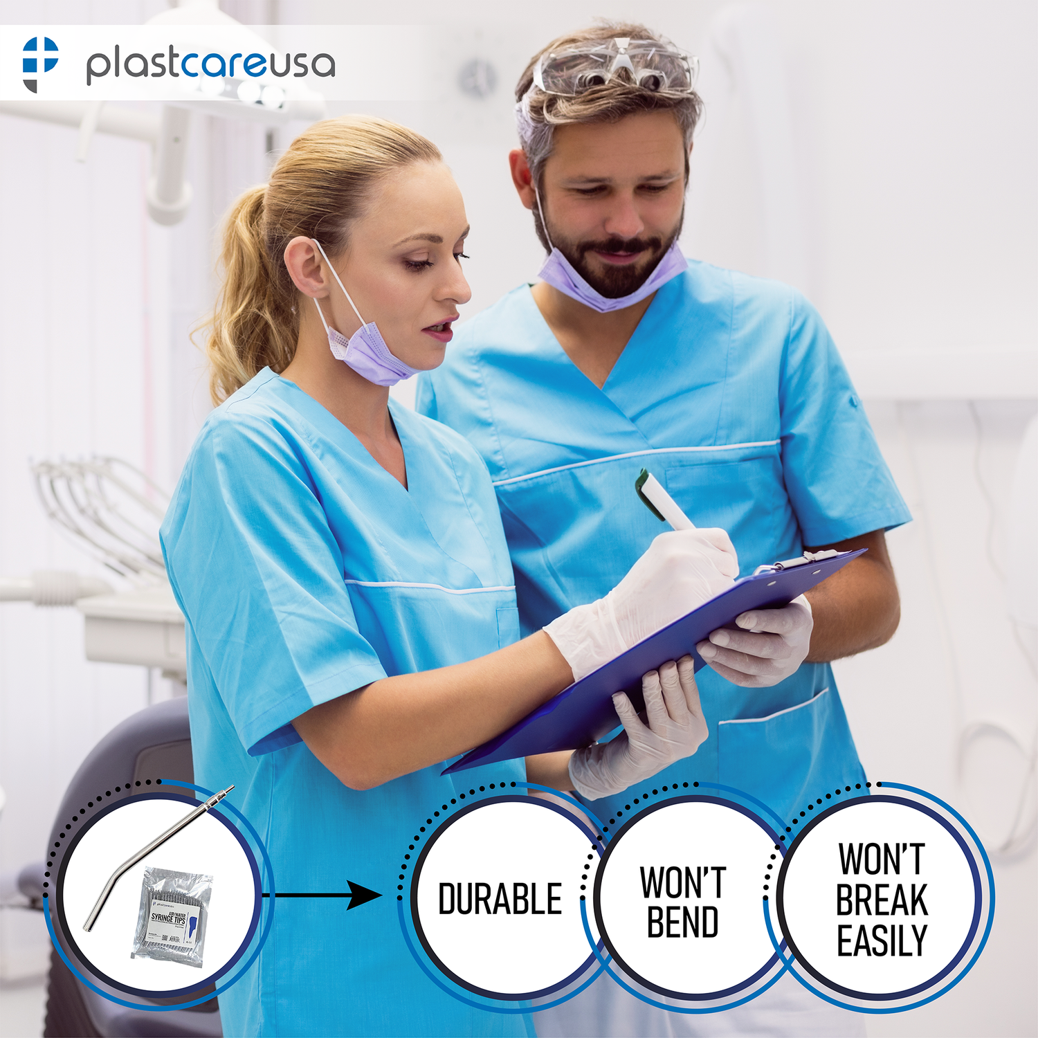 10 Metal Air Water Syringe Tips (Reusable) (1 Bag of 10) - My DDS Supply