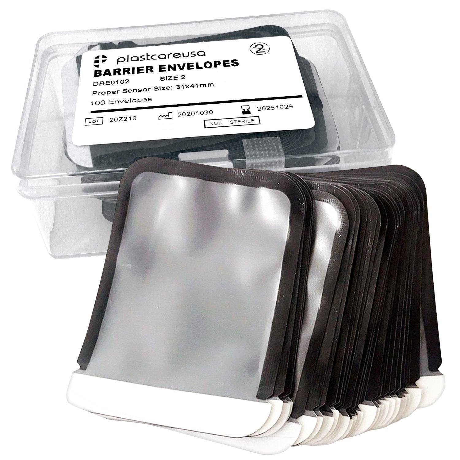 500 #2 Barrier Envelopes For Dental X-Ray Digital Phosphor Plate Sensor (5 Boxes) - My DDS Supply
