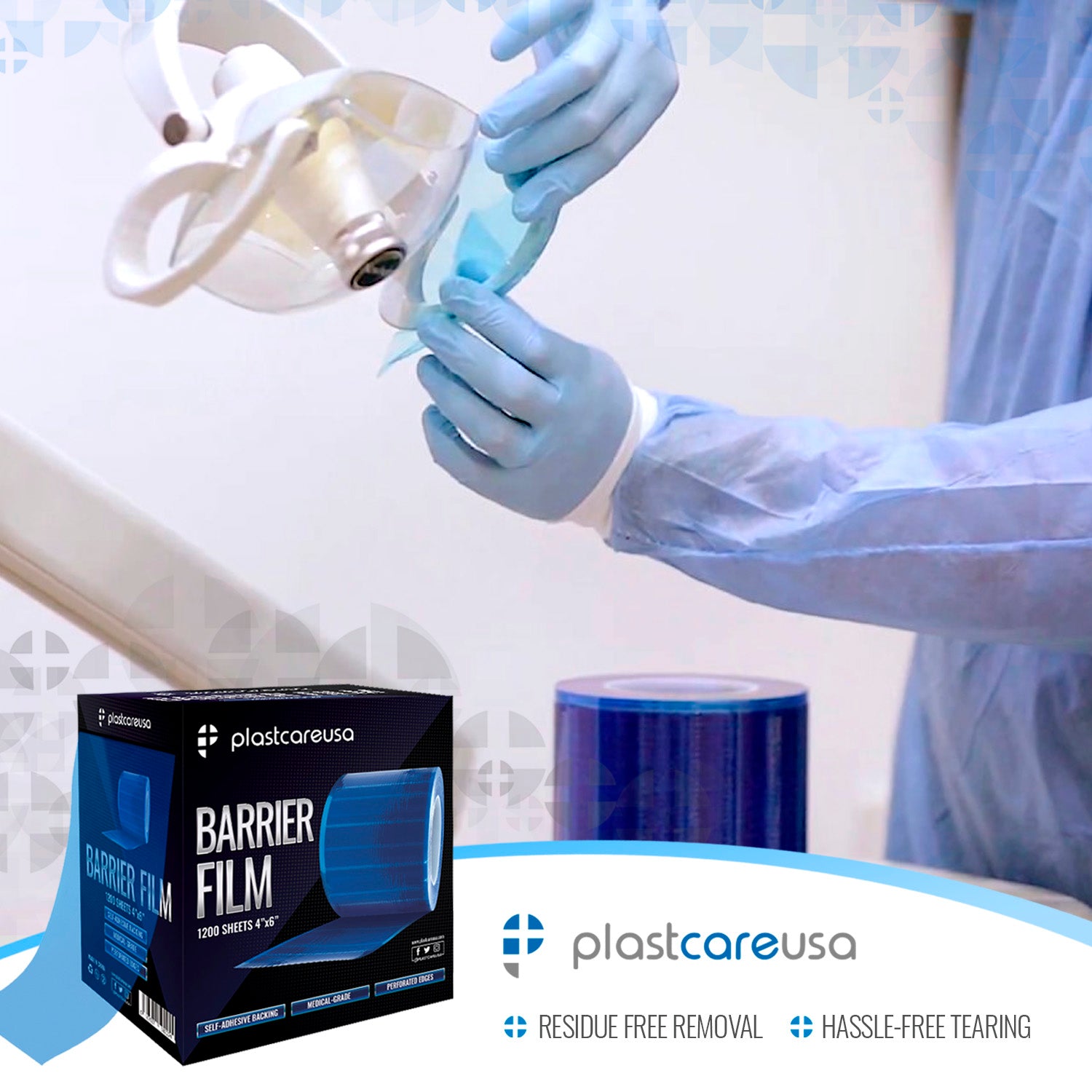 Blue Barrier Film, 4" x 6", 1200 Sheets - My DDS Supply