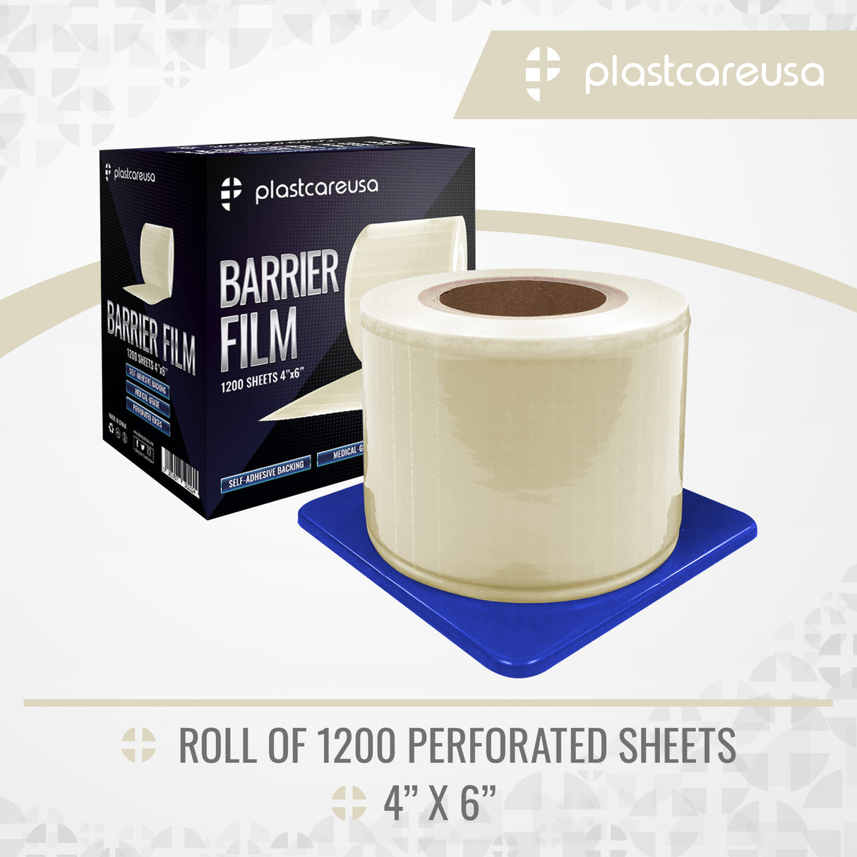 8 x Clear Barrier Film, 4" x 6", 1200 Sheets (1 Case of 8 Rolls) - My DDS Supply