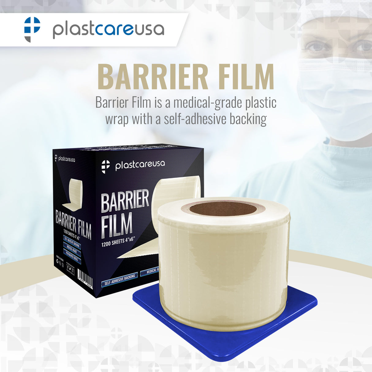 8 x Clear Barrier Film, 4" x 6", 1200 Sheets (1 Case of 8 Rolls) - My DDS Supply