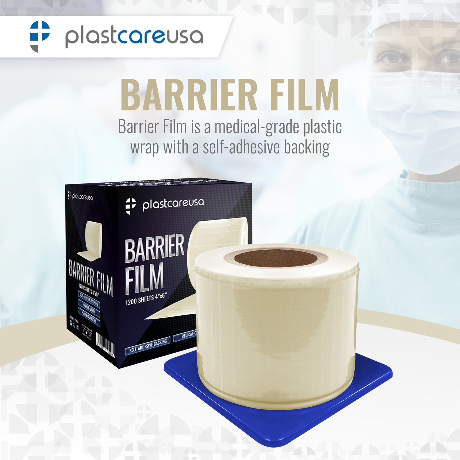 8 x Clear Barrier Film, 4" x 6", 1200 Sheets (1 Case of 8 Rolls) - My DDS Supply