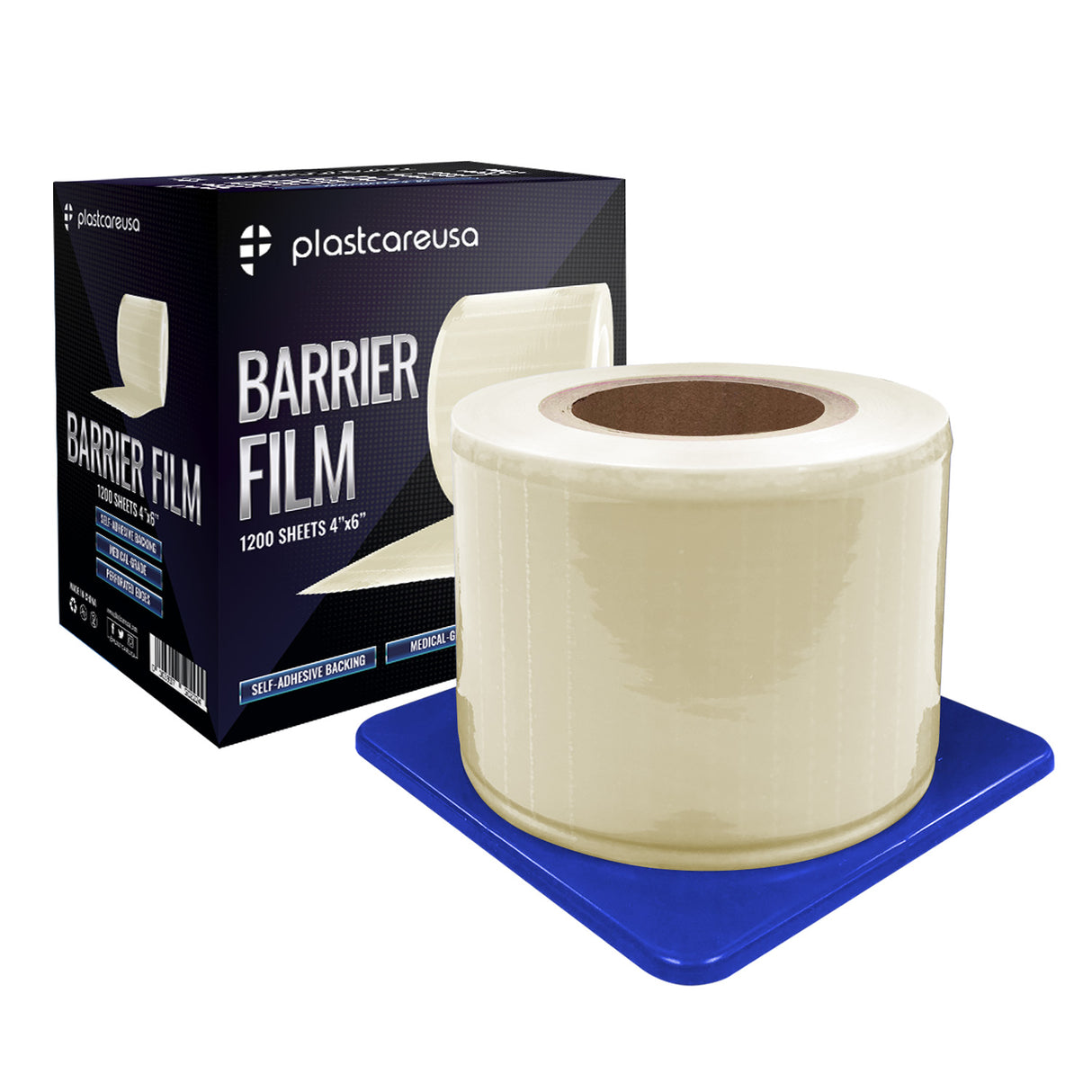 8 x Clear Barrier Film, 4" x 6", 1200 Sheets (1 Case of 8 Rolls) - My DDS Supply