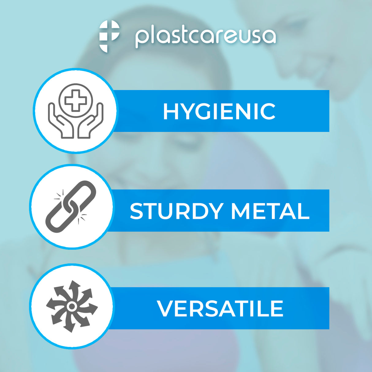 10 Pack Assorted Bib Clip Holders for Dental Bibs Napkins - Blue, Green, Pink, Purple, Orange (2 of Each Color) - My DDS Supply