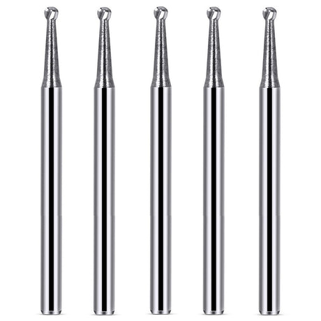 FG # 2 SL Surgical Length Round 25 mm Carbide Dental Burs for High Speed FG FG2 (10 Pack) - My DDS Supply
