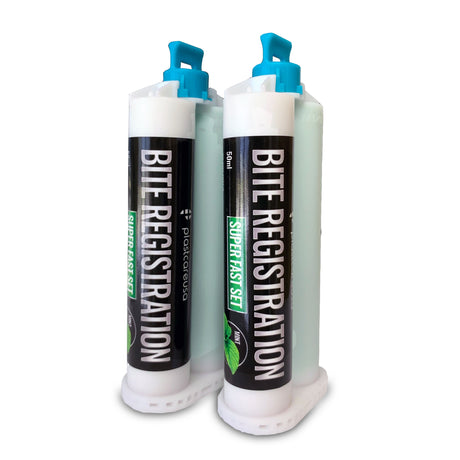 2 Super Fast Bite Registration Material 50ml Cartridges (Super Fast Set) by PlastCare USA - My DDS Supply