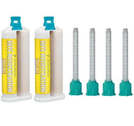 4 Tips + 2 Fast Set Bite Registration Material (Unflavored) - My DDS Supply