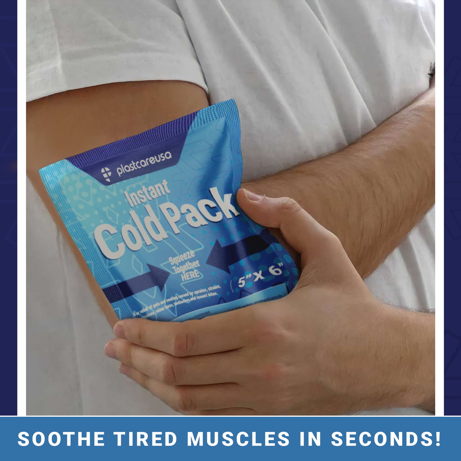 6" x 9" Instant Cold Packs for Pain Relief, Swelling, Sprains (Case of 25 Disposable Packs) - My DDS Supply