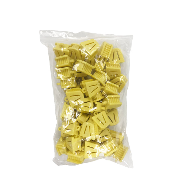 10 x Bite Block Autoclavable Silicone Mouth Props (Small - Yellow) - My DDS Supply