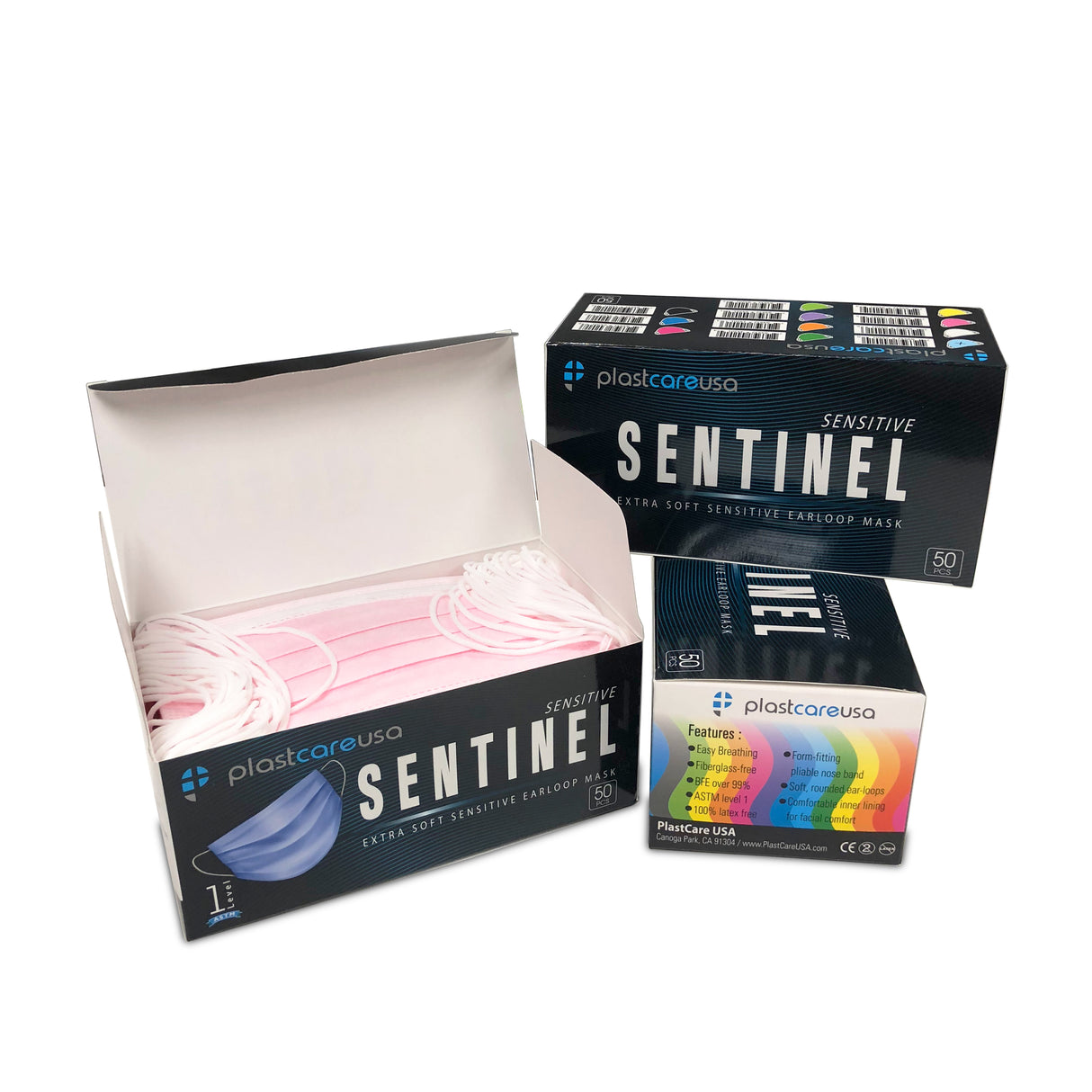 50 x Pink ASTM Level 1 Procedure Surgical Dental Mask (Box of 50) - My DDS Supply