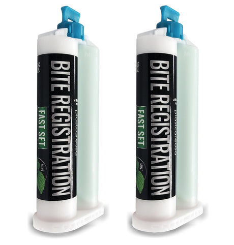 2 Fast Bite Registration Material 50ml Cartridges (Fast Set) by PlastCare USA - My DDS Supply