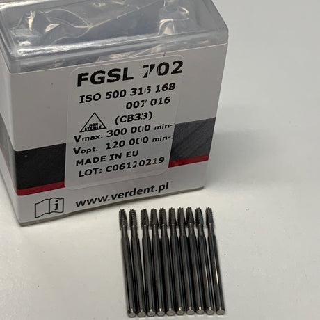100 x FG 702 Surgical Length Carbide Bur, 25mm (High Speed) - My DDS Supply
