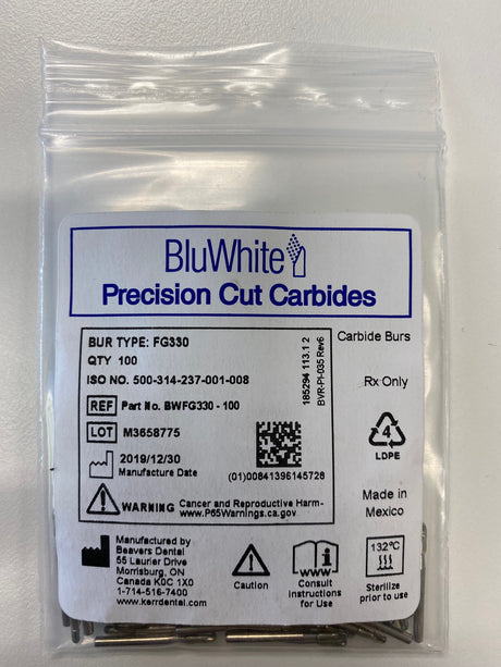 Beaver FG 330 Carbide Burs Clinical Length Straight Flat End Cross Cut Fissure 100/pack - My DDS Supply