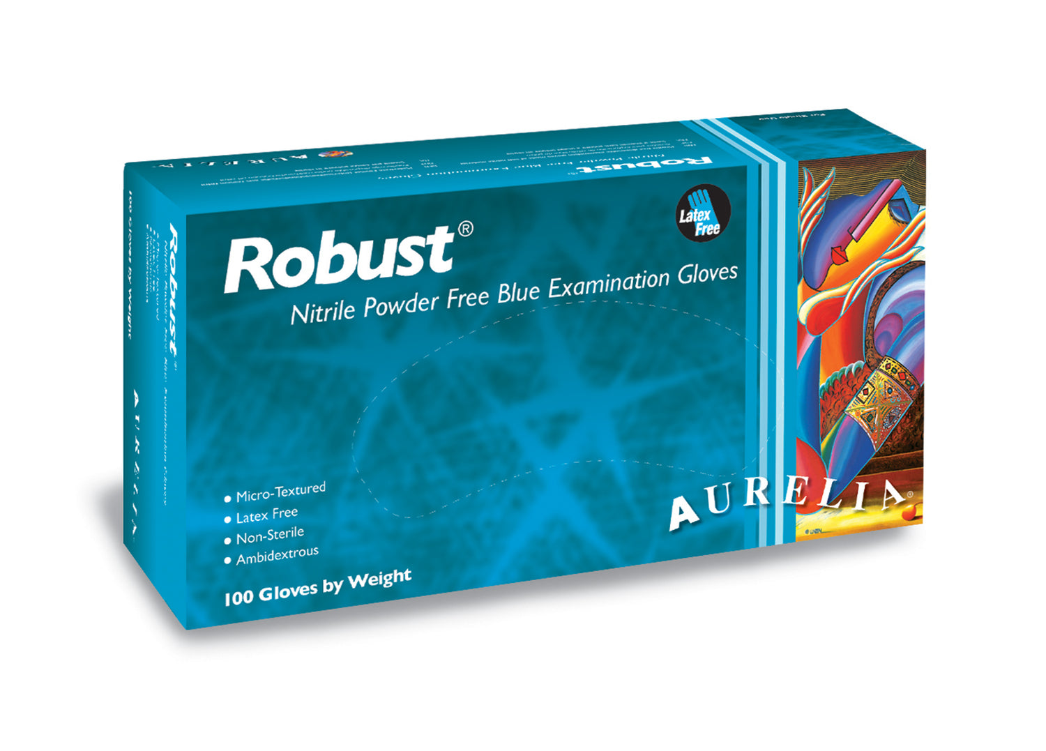 EXTRA LARGE XL Aurelia Robust Nitrile Powder Free Examination Gloves (Box of 100) - My DDS Supply
