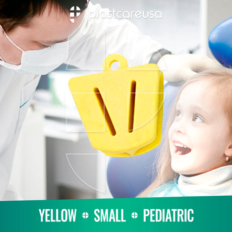 5 x Bite Block Autoclavable Silicone Mouth Props (Small - Yellow) - My DDS Supply