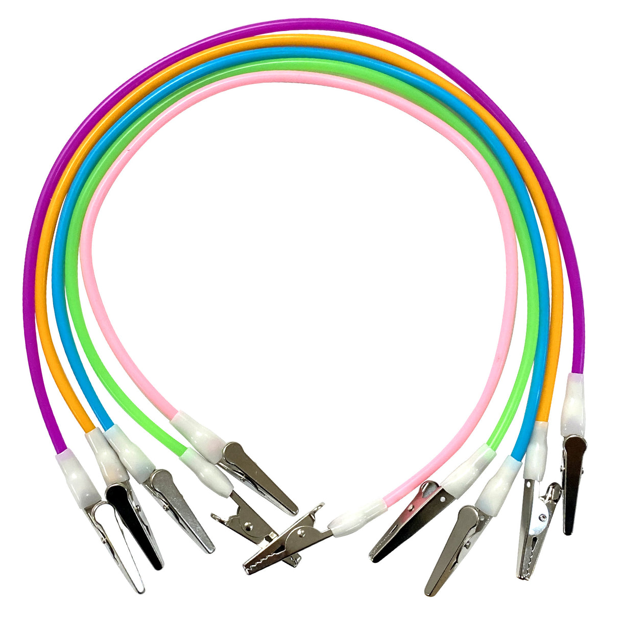 10 Pack Assorted Bib Clip Holders for Dental Bibs Napkins - Blue, Green, Pink, Purple, Orange (2 of Each Color) - My DDS Supply