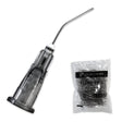 100 x Grey Flow Pre-Bent Applicator Needle Tips, 27 Gauge (1 Bag of 100) by PlastCare USA - My DDS Supply