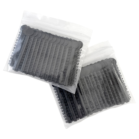 1040 Black Dental Ligature Rubber Ties Bands Braces Orthodontic Elastic, 1 Bag - My DDS Supply