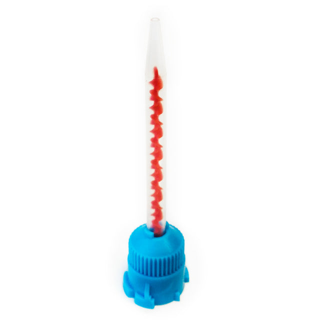 Crown & Bridge Mixing Tips 10:1 / 4:1 Ratio, Blue with Orange (Bag of 25) - My DDS Supply