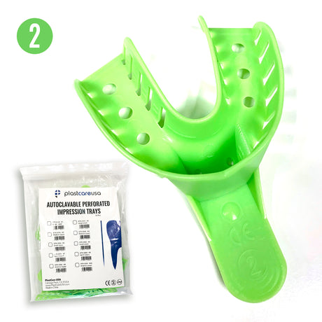 #2 Large Lower Autoclave Perforated Impression Trays