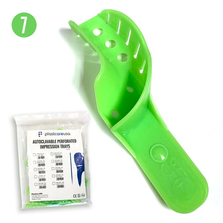 #7 Upper Left Lower Right Autoclave Perforated Impression Trays