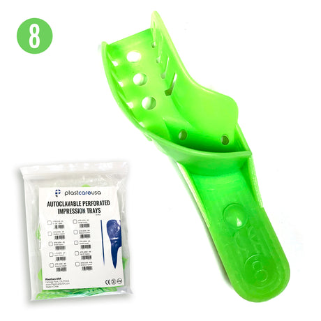 #8 Upper Right Lower Left Autoclave Perforated Impression Trays