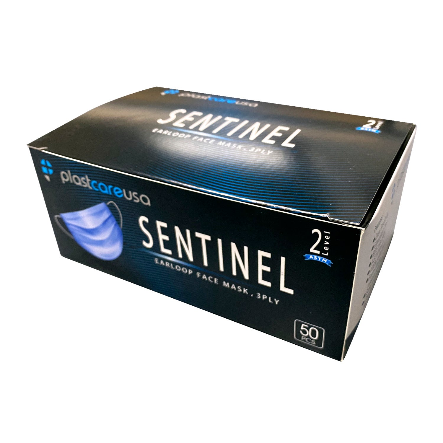 ASTM Level 2 Blue Surgical Face Mask by PlastCare USA (1 Box of 50) (Deal of the Day) - My DDS Supply