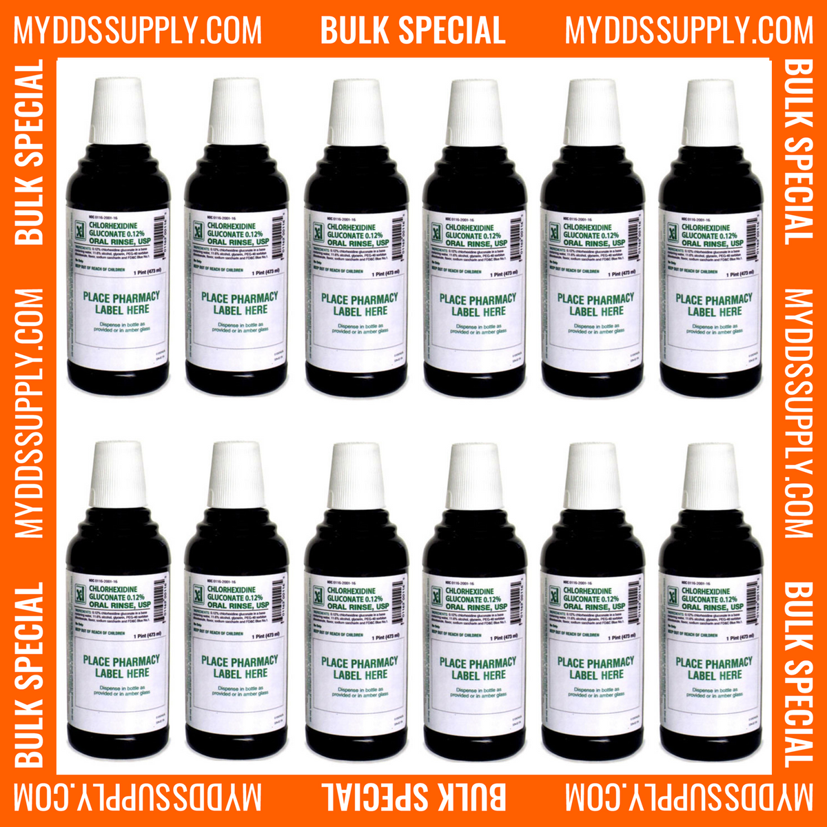 Chlorhexidine gluconate 0.12% oral rinse for dental offices