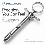 Aspirating Syringe – 1.8 cc Cook-Waite Type Dental Anesthetic Syringe