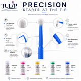 TULIP Superfine Micro Applicator Brushes – White (1.0mm) | (4 kegs of 100) (400 Total)