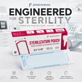 3.5" x 10" Self-Sealing Sterilization Pouches for Autoclave (Choose Quantity) by PlastCare USA - My DDS Supply