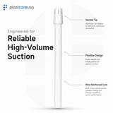 100 White Saliva Ejectors (1 Bag) by PlastCare USA - My DDS Supply