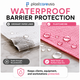 2000 Pink 3-Ply 13x18 Dental Patient Towel Bibs (4 Case of 500) by PlastCare USA - My DDS Supply