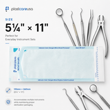 5.25" x 10" Self-Sealing Sterilization Pouches for Autoclave (Choose Quantity) by PlastCare USA
