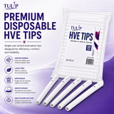 Tulip Disposable HVE Tips — Vented, Latex Free, 100/Bag