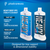 4 x VPS Heavy Body Fast Set Impression Material 50 mL Cartridges, Dental PVS