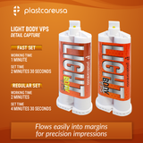 4 x VPS Light Body Fast Set Impression Material 50 mL Cartridges, Dental PVS