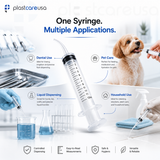 1000 x Curved Tip 12cc Monoject Style Utility Syringes (20 Boxes of 50) by PlastCare USA - My DDS Supply