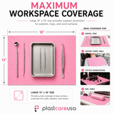 2000 Pink 3-Ply 13x18 Dental Patient Towel Bibs (4 Case of 500) by PlastCare USA - My DDS Supply