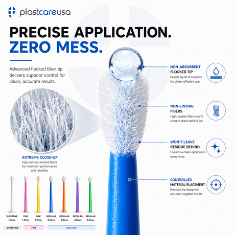 400 Regular Green Dental Micro Applicator Brushes (4 Tubes of 100) - My DDS Supply