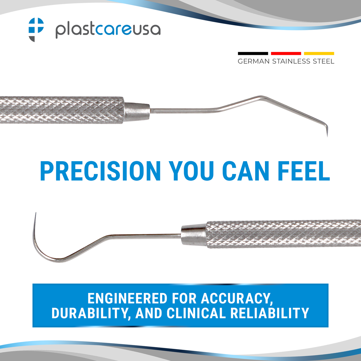 TU 17/23 Dental Explorer – German Stainless Steel Double Ended Diagnostic Probe (Autoclavable)