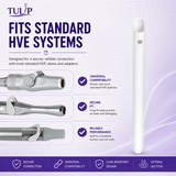 Tulip Disposable HVE Tips — Vented, Latex Free, 100/Bag