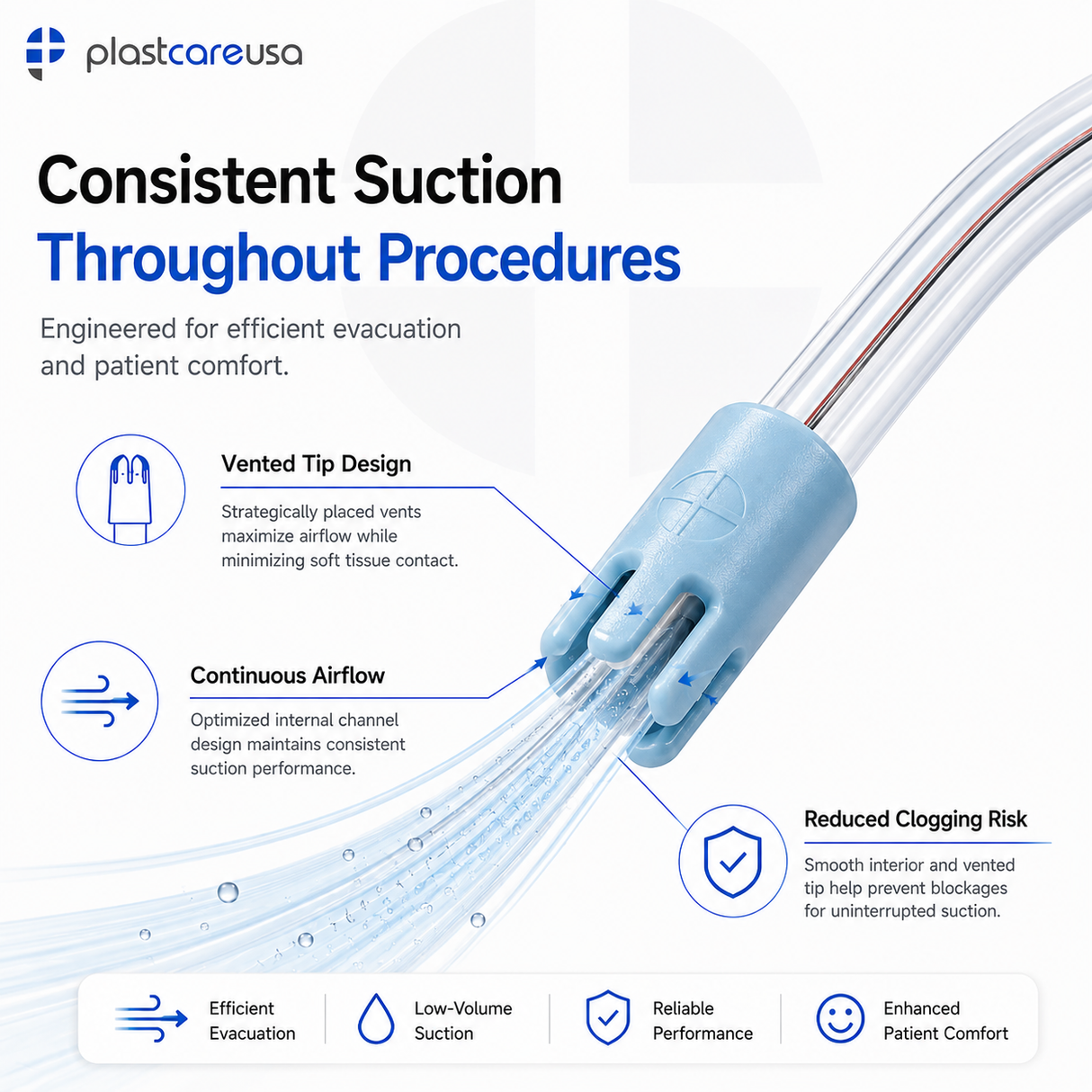 6000 Clear Body Blue Tip Saliva Ejectors (60 Bags, 6 Cases) - My DDS Supply