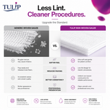 5,000 TULIP 2x2 4-Ply Non-Sterile Non-Woven Dental Gauze Sponges