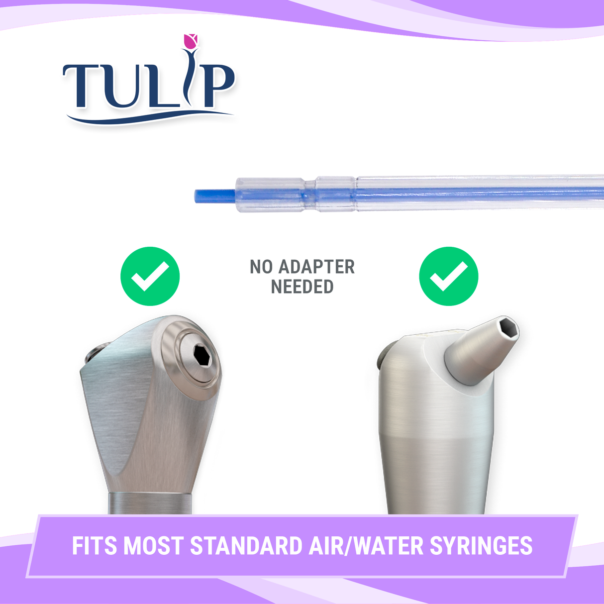 Tulip Rainbow Disposable Air/Water Syringe Tips — 250/Bag